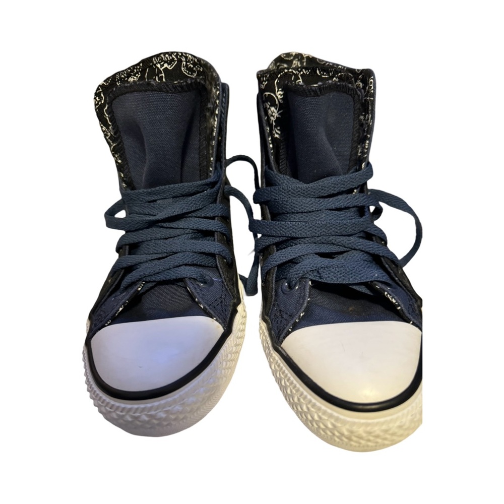 Navy Blue High-Top Sneakers Unisex - Picture 4 of 12